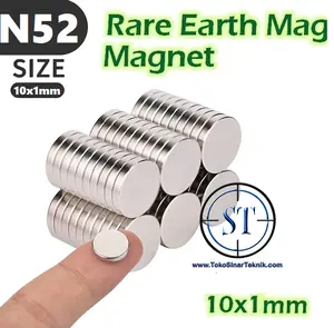 10x1mm Strong Magnet Neodymium Coin Silinder Rare Earth 10x1 N52