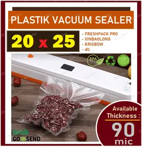 Plastik Vacuum Bag Embossed / 20x25cm / Vakum Sealer / Vacum / emboss