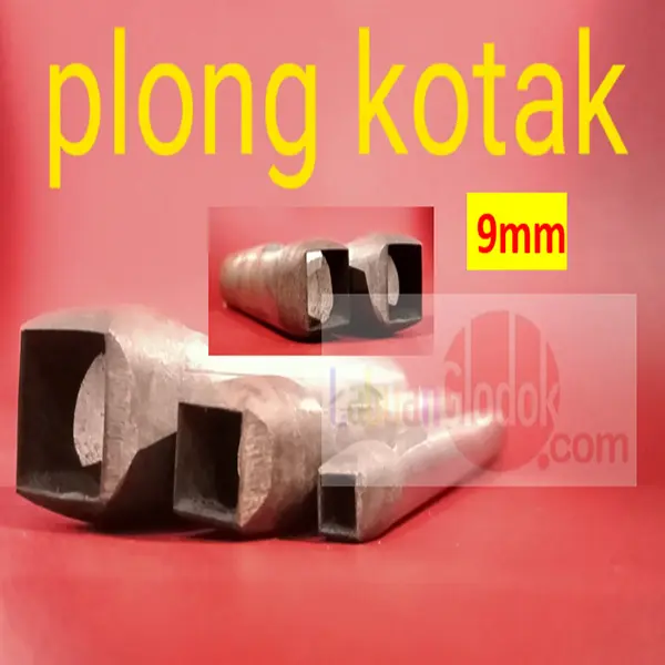 Plong Kulit bentuk Kotak 9mm/Plong Kotak /Pembolong Kotak 9mm/plong