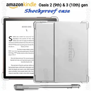 Kindle Oasis 3 10th 2 shockproof clear case silicone tempered glass