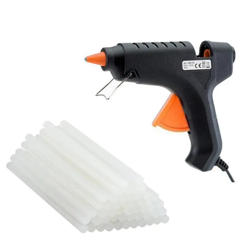 Alat Lem Tembak 40 Watt Glue Gun 40W + 10 Pcs Lem Stik Lilin Stick 1