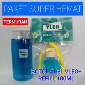 PAKET HEMAT PARFUM MOBIL DAN RUANGAN VLEO OCEAN FRESH DAN REFILL 100ML Car