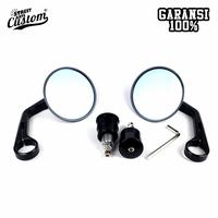 Gambar Spion / Spion Bar end / Custom / W175 / XSR 155 / Spion Custom CNC - Hitam dari SAC Product Kota Depok 3 Tokopedia