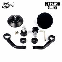 Gambar Spion / Spion Bar end / Custom / W175 / XSR 155 / Spion Custom CNC - Hitam dari SAC Product Kota Depok 2 Tokopedia