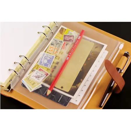 Zipper Bag Binder 6 Ring A5 A6 / Organizer Isi Pocket Binder Kantong 4
