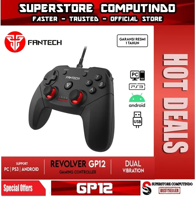 Fantech REVOLVER GP12 Gaming Controller Gamepad Joystick USB