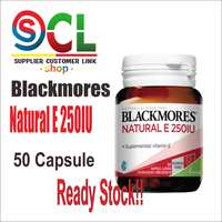 Gambar Blackmores Natural Vitamin E 250IU 50 Kapsul BPOM Kalbe dari SuppCust Link Shop Kota Administrasi Jakarta Utara 1 Tokopedia