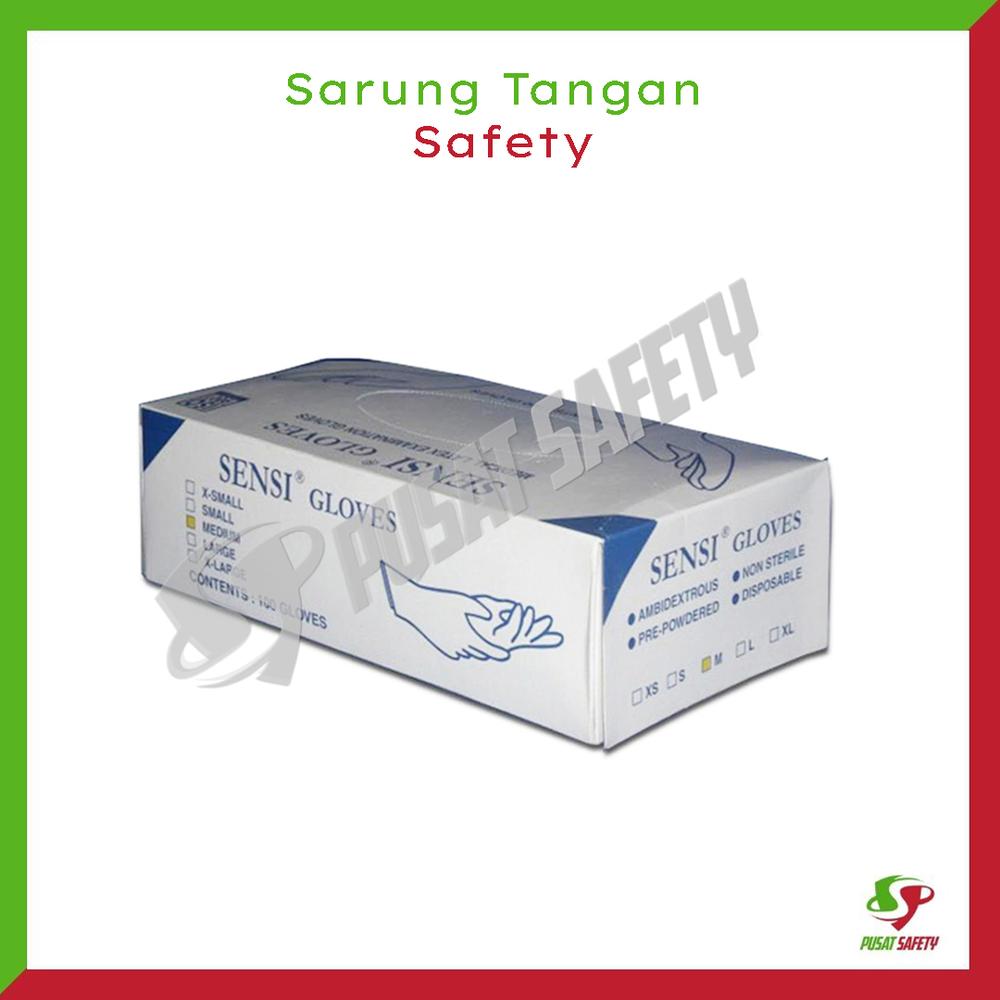 Sarung Tangan Latex Sensi Glove Isi 50 psg - M