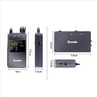 Gambar KICADA Profesional UHF Wireless Lavalier / Clip On 4 Channel dari Mitra Visual Store Kota Surabaya 5 Tokopedia