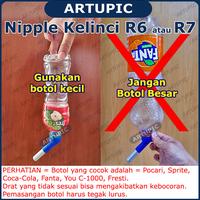 Gambar Nipple Kelinci R8 nipel nepel niple Botol Minum Kelinci Aluminium Gotr - Biru dari Artupic Peralatan Peternakan Kota Tangerang Selatan 3 Tokopedia