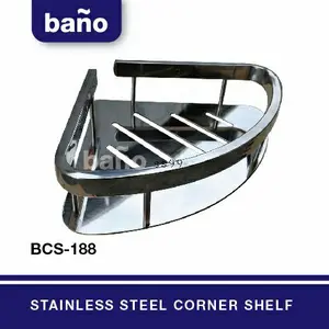 tempat sabut kamar mandi/rak kawat sudut/rak stenles satu susun