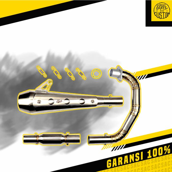 Gambar Knalpot / Exhaust Full System Kawasaki W175 SAC include DB killer dari SAC Product Kota Depok Tokopedia