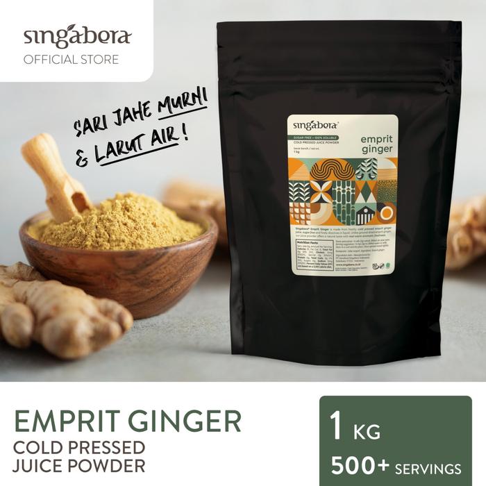 Gambar Singabera Cold Pressed Ginger Powder 1kg - Serbuk Jahe / Bubuk dari Singabera Indonesia Kab. Sukoharjo Tokopedia