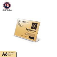 Gambar Carpentia | Acrylic Standing Tipe L - A6 Horizontal 14,8x10,5 cm - Tent Card Display Akrilik dari Carpentia Indonesia Kota Tangerang Selatan 2 Tokopedia