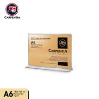 Gambar Carpentia | Acrylic Standing Tipe T - A6 Horizontal Landscape 14,8x10,5 cm - [Tent Card Display Holder Akrilik Tempat Brosur Flyer] dari Carpentia Indonesia Kota Tangerang Selatan 2 Tokopedia