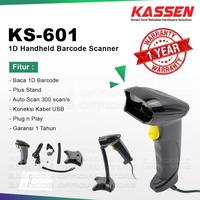 Gambar Scanner Barcode Kassen KS-601 / KS601 USB Scan Baca Barcode 1 Dimensi dari Barcode Store Solutions Kota Administrasi Jakarta Pusat 3 Tokopedia