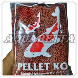 Pelet 1kg butiran sedang (1mm) merah / Makanan ikan KOI / KOKI
