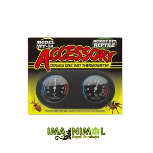 Nomoy Analog Thermometer & Hygrometer NFF-54 Untuk Kandang Reptil