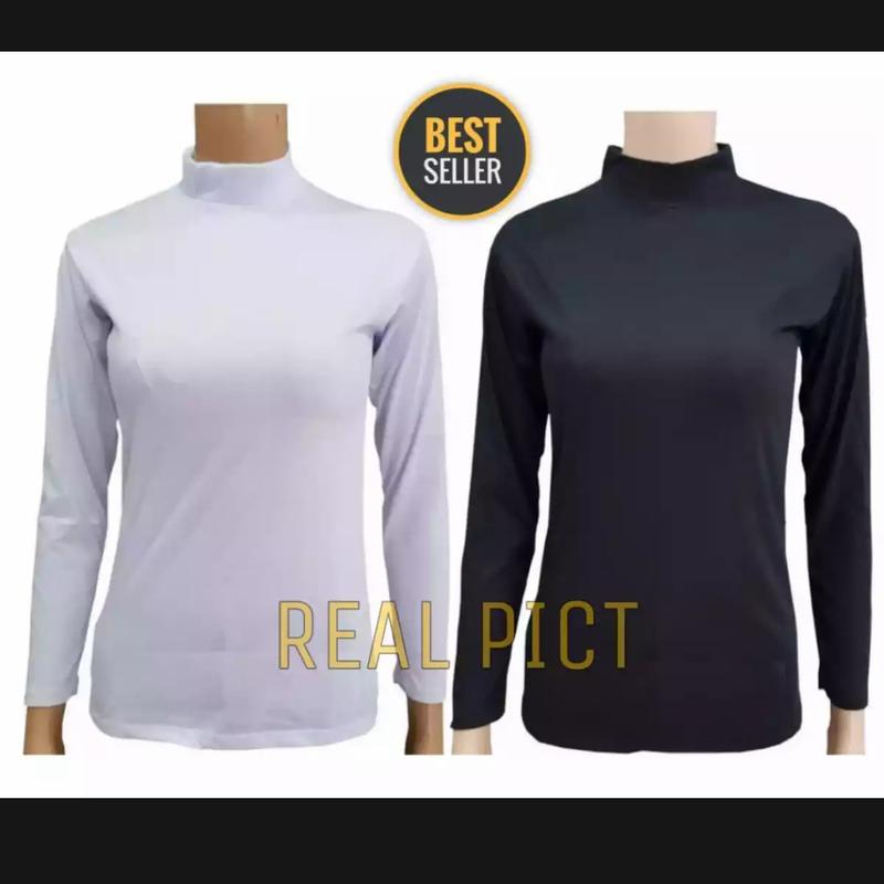 Baju Manset Kaos Polos Hitam Putih 0