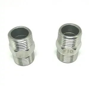 double nepel 1/2 inch bahan stainless
