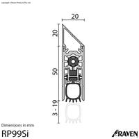 Gambar RAVEN Heavy Duty Acoustic Automatic Door Bottom Drop Seal RP99SI 1070mm Silver – Seal Pintu Otomatis Anti Suara, Serangga & Debu - Brown dari RAVEN DOOR SEAL Kota Administrasi Jakarta Barat 2 Tokopedia