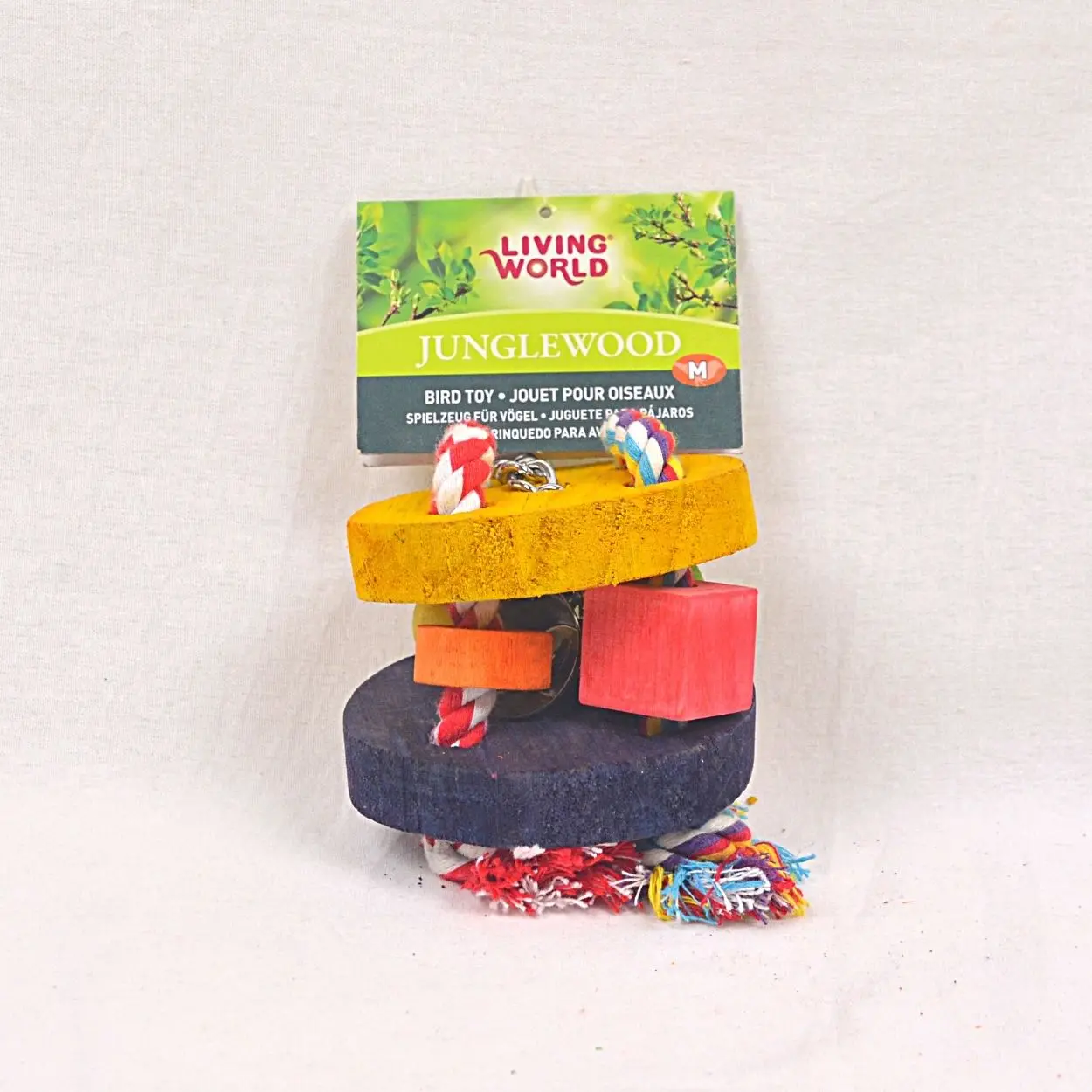 Mainan Burung LIVINGWORLD 81126 Rope Chime with Bell , Bead , Block