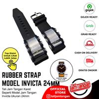 Gambar 24mm Rubber Strap Tali jam tangan karet model invicta - Hitam, 24mm dari Tali Jam Tangan com Kota Tangerang Selatan 1 Tokopedia