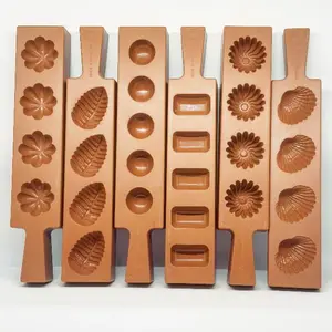 Cetakan kue nastar ketok ketuk import malaysia / loyang nastar motif daun bulat bunga