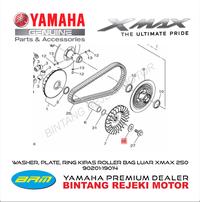 Gambar WASHER, PLATE, RING KIPAS ROLLER BAGIAN LUAR XMAX 250 90201-19014 dari Yamaha Bintang Rejeki Motor Kab. Bandung 4 Tokopedia