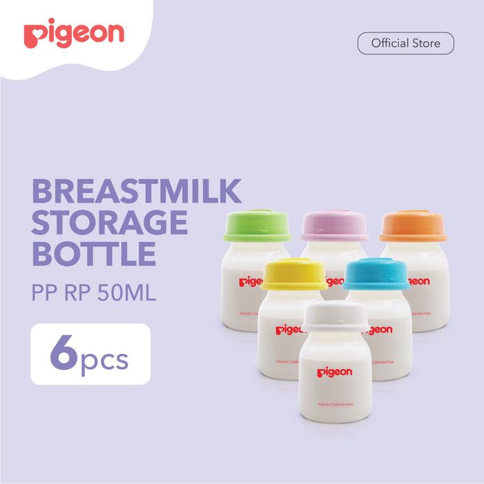 Gambar PIGEON Breastmilk Storage PP RP 50Ml Isi 6 Pcs | Botol ASI dari Pigeonbabyindonesia Kota Tangerang Selatan Tokopedia