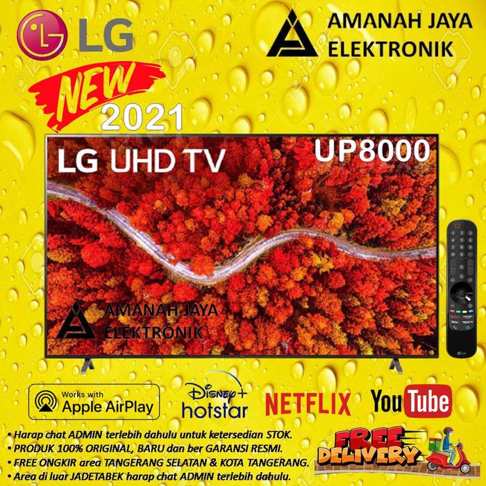 Gambar LG UHD 4K 60 Inch 2021 60UP8000PTB | LG 60UP8000 SMART TV 4K 60 Inch dari AMANAH JAYA ELECTRONICS Kota Tangerang Selatan Tokopedia