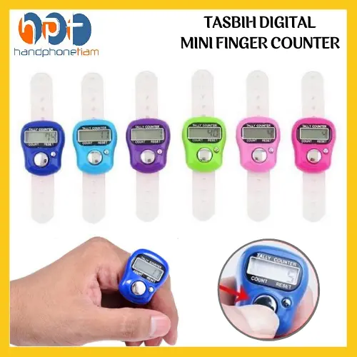 Tasbih Digital Mini Finger Counter Penghitung Digital Tally Jari Ngaji