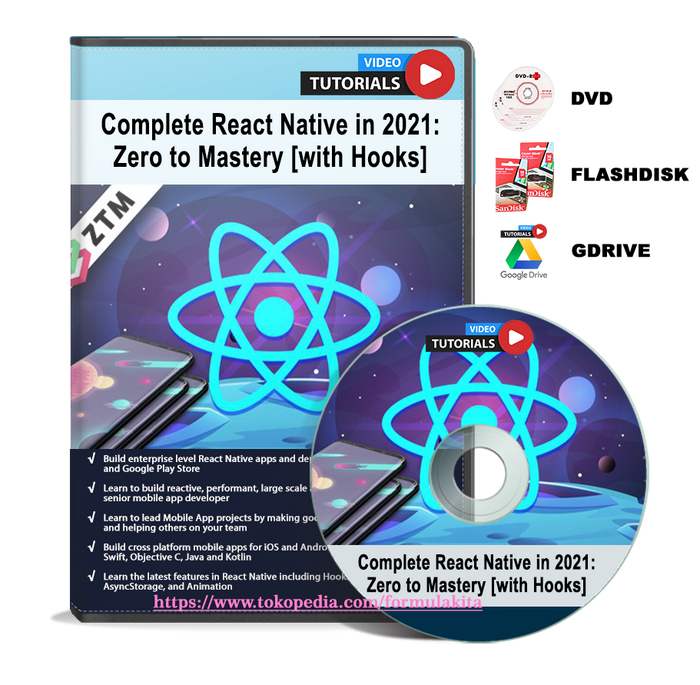 Jual VIDEO TUTORIAL COMPLETE REACT NATIVE IN 2021 ZERO TO MASTERY WITH ...