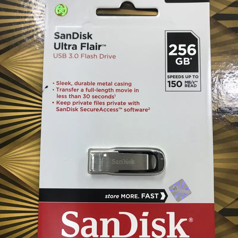 ORIGINAL SANDISK FLASHDISK 256GB ULTRA FLAIR USB 3.0 FLASH DISK 256GB 0