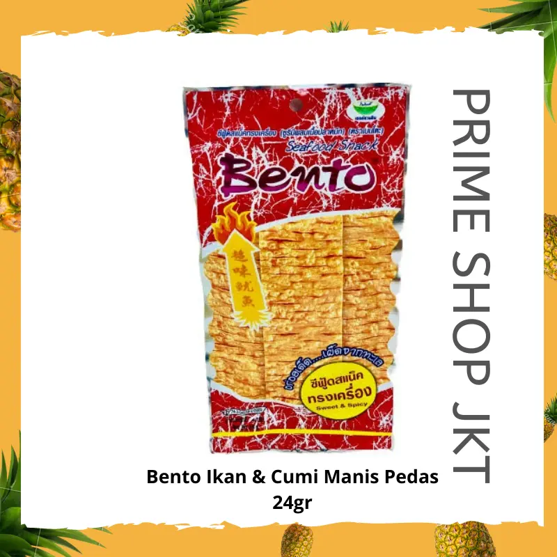 Juhi Bento Thailand Seafood Snack Sweet & Spicy 24gr Halal Ikan Cumi
