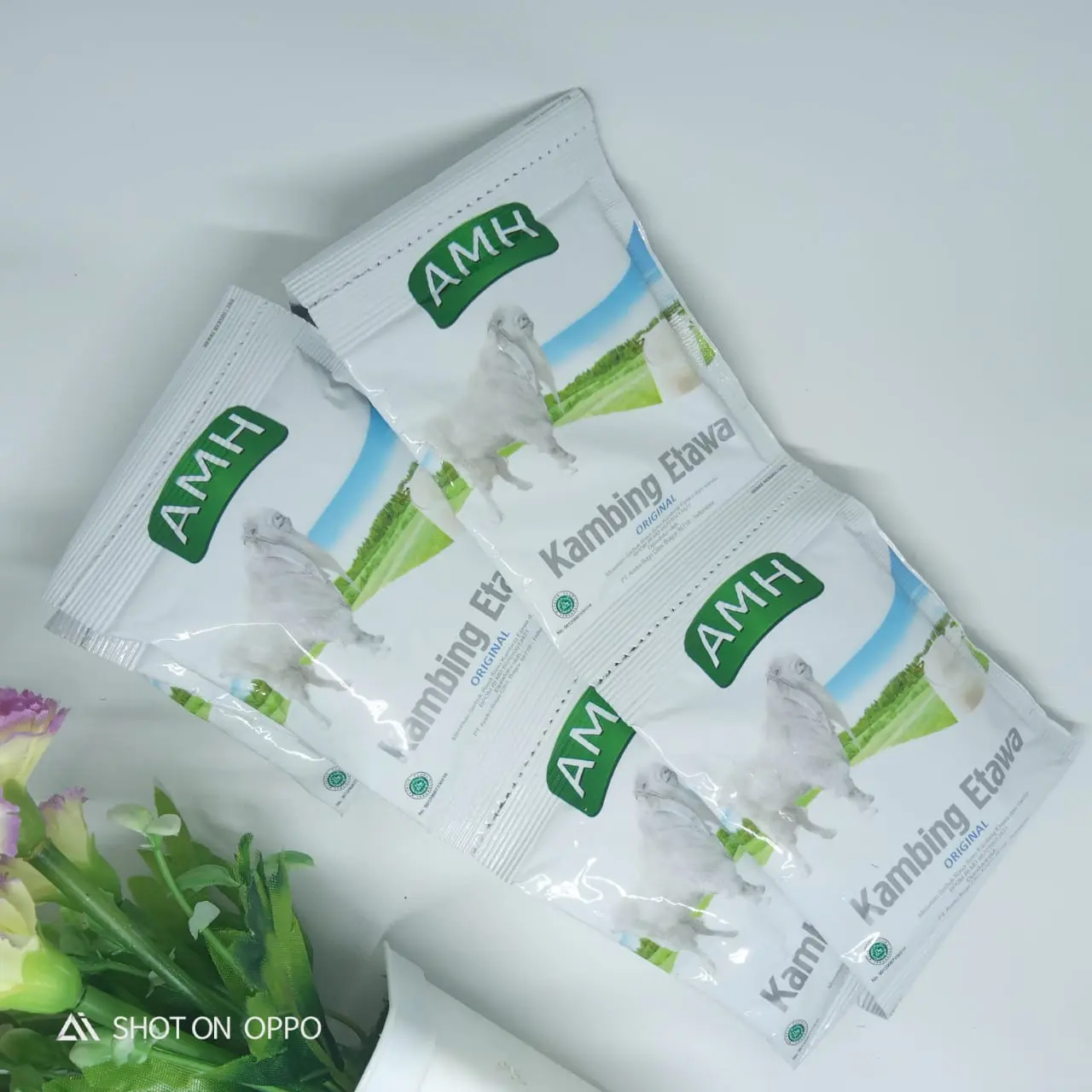 susu kambing etawa bubuk organik original amh 10 saset