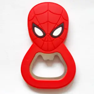 Souvenir magnet kulkas import Superhero Spiderman,bottle opener, karet