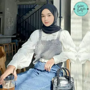 Yosie Tanktop Wanita Muslim Murah | Baju Atasan Crop Top Korea Terbaru