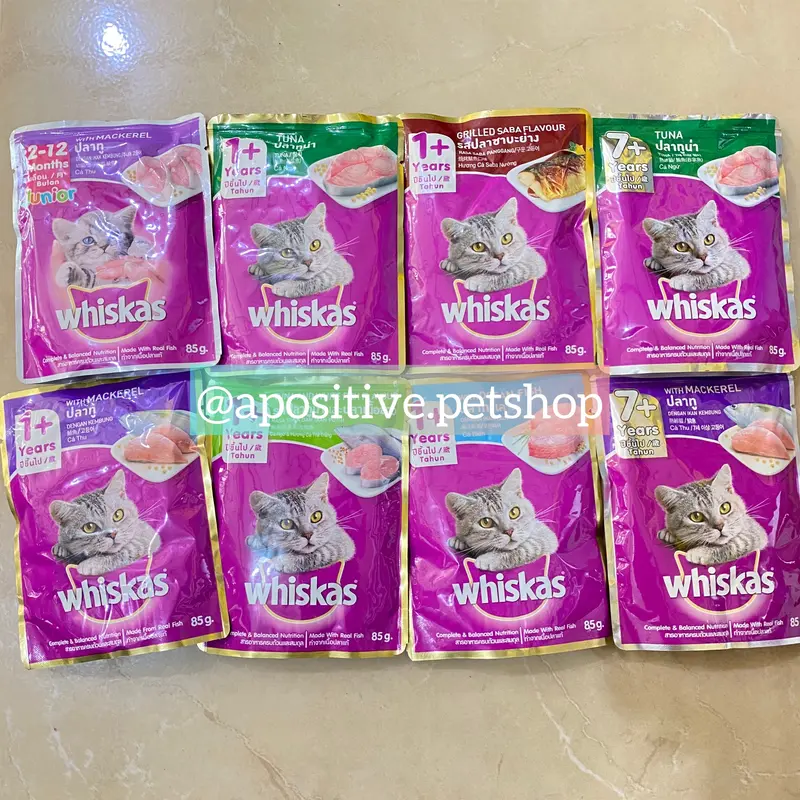 Whiskas sachet 85 gram 0