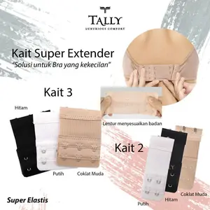 Tally Bra Extension Extender Karet - Sambungan BH Extender Kait 2,3 dan 4