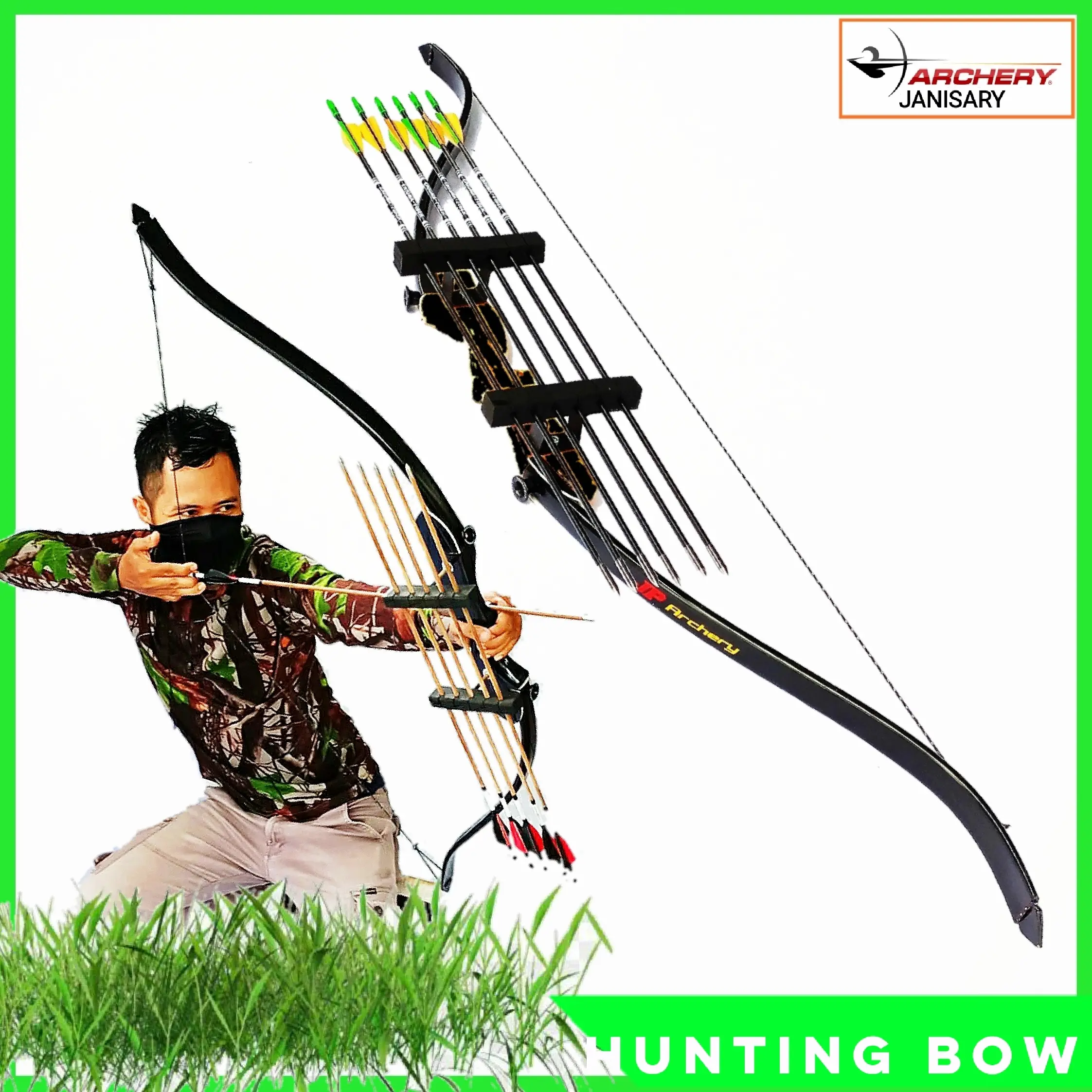 Busur panah standar plus Arrow rack 6 slot
