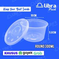 Gambar Thinwall Round Mangkok Datar Cup 300ml + Tutup Food Container Isi 500 Pcs dari Libra Pack Kota Tangerang 1 Tokopedia
