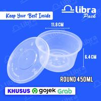 Gambar Thinwall Mangkok Round Cup 450ml + Tutup Food Container Datar Isi 500 pcs dari Libra Pack Kota Tangerang 1 Tokopedia