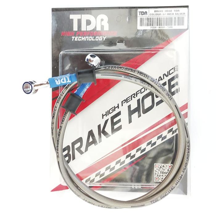 Gambar BRAKE HOSE SELANG REM DEPAN 37 INCH TDR 94 CM AEROX VARIO 150 NMAX DLL - BLACK CARBON dari Lestari Motor 2 Kota Administrasi Jakarta Barat Tokopedia
