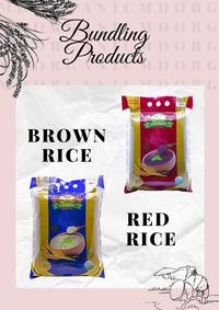 Gambar Paket Bundling MD Organic Brown Rice 2kg & Red Rice Pecah Kulit 2kg dari MD Organic Store Kota Tangerang Selatan 1 Tokopedia