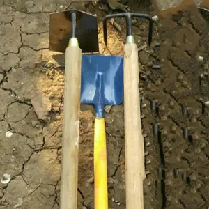 PERALATAN TAMAN SET GAGANG KAYU PACUL GARUKAN SEKOP / ALAT KEBUN SET