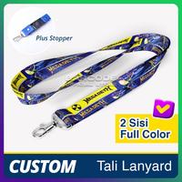 Gambar Tali Lanyard Printing Custom 90x2cm Full Color 2 Sisi Plus Stopper - 1,5cm, Tanpa Stopper dari Barcode Store Solutions Kota Administrasi Jakarta Pusat 1 Tokopedia