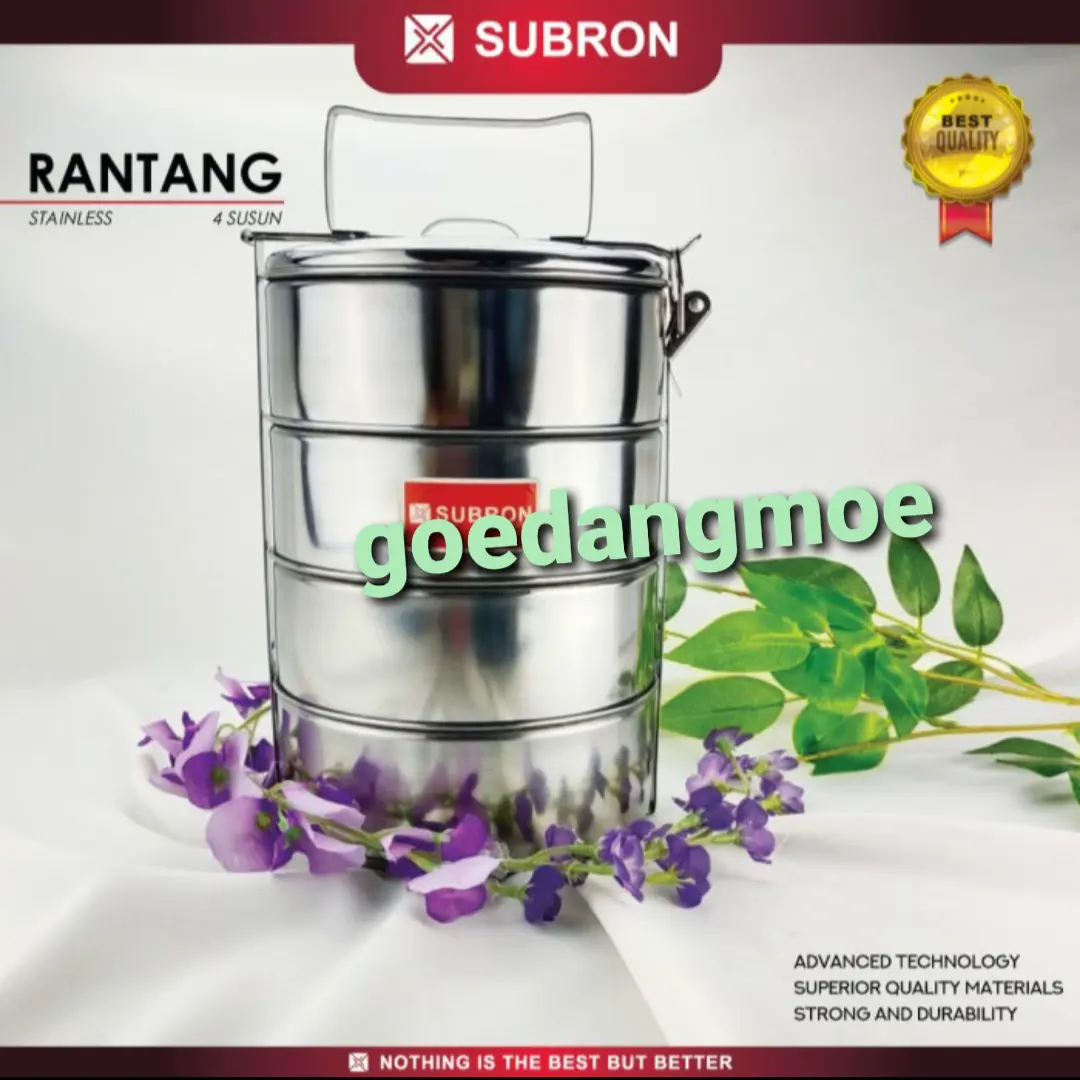 Rantang stainless steel MAKAPAL 14cm susun 4 / Rantang susun stainless