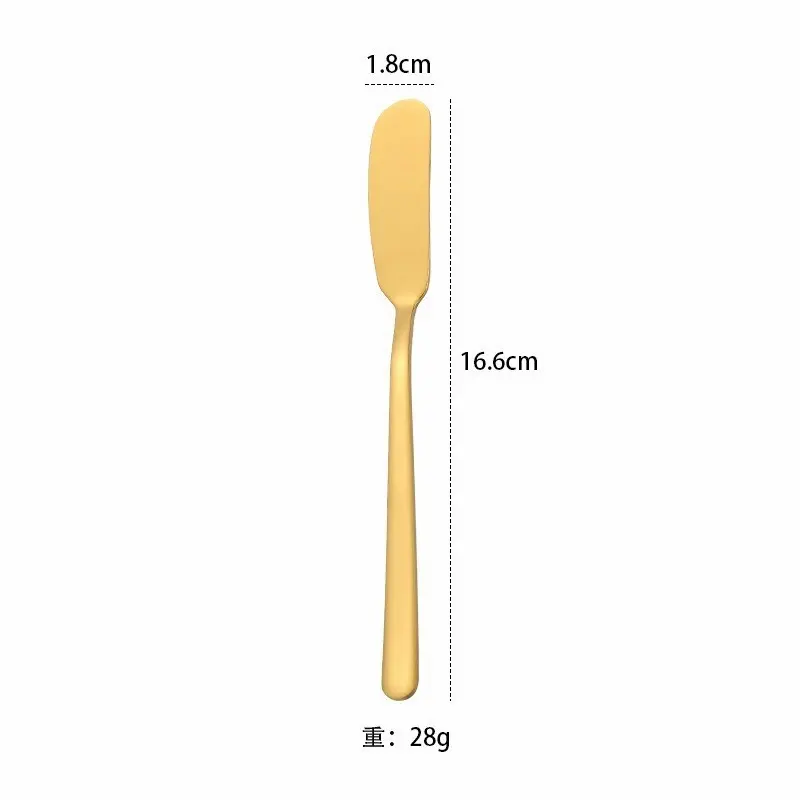 Pisau mentega stainless steel warna GOLD 4