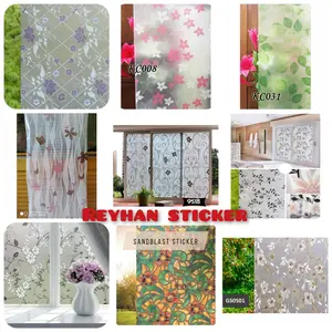 Sticker kaca Jendela / Sundblast Lebar 45cmx100CM Motif